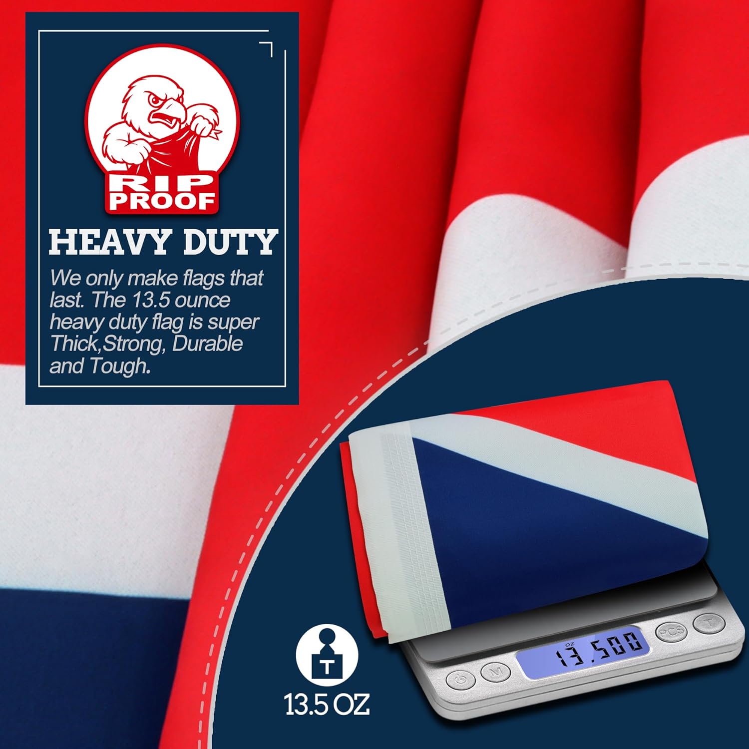 Anley Rip-Proof Double Sided 3-Ply United Kingdom UK Flag 3x5 Foot - Vivid Color, Canvas Header and Wrinkle Resistant - The Strongest, Longest Lasting British National Flags 3 X 5 Ft