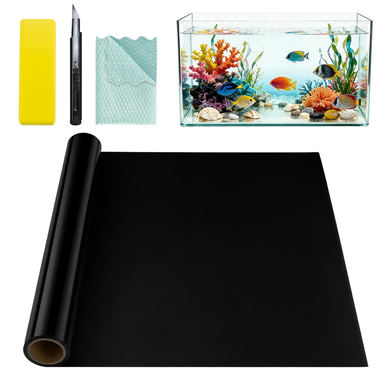 Film occultant pour fenêtre amovible teinté protection soleil 60x200