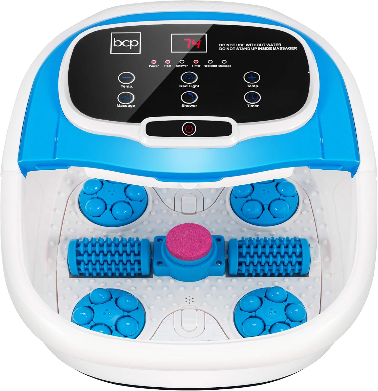 Best Choice Products Motorized Foot Spa Bath Massager, Adjustable Waterfall Shower & Fast Heating, Automatic Shiatsu Pedicure Massage, Pumice Stone, Rollers to Relieve Feet Muscle Pain - Black : Beauty & Personal Care