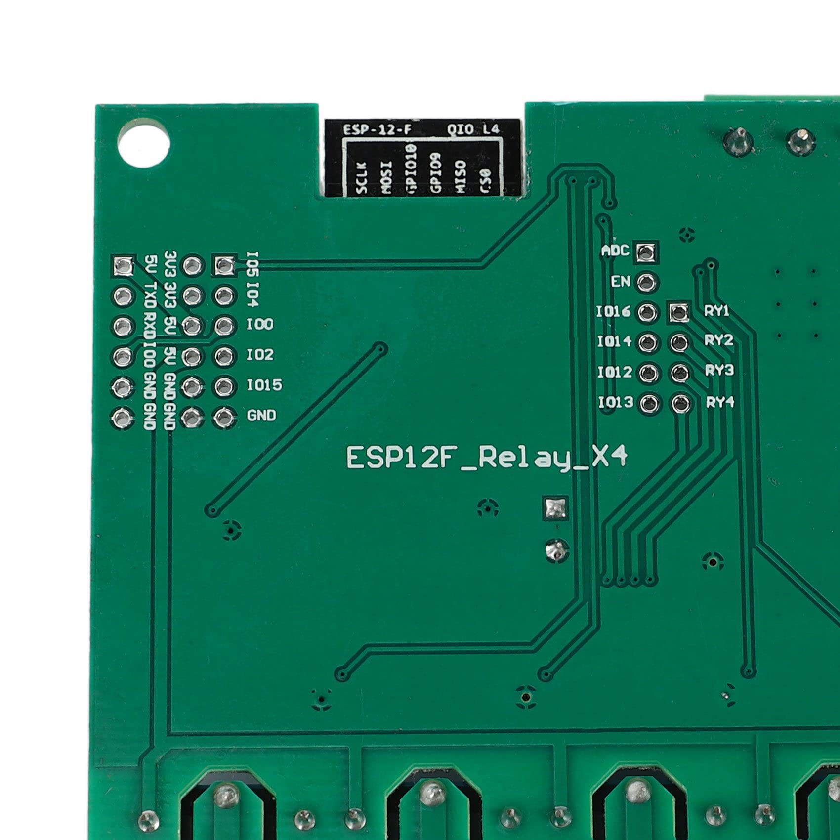 4X ESP8266 Módulo de Relé Inalámbrico WIFI de 4 Canales Placa Desarrollo Wifi ESP-12F para Fuente de Alimentación para 5V / 8-80V
