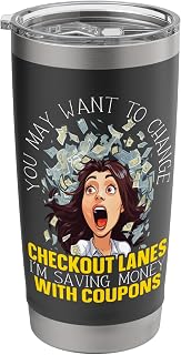 Coupon Collector Couponing Couponer Discount Voucher Stainless Steel Insulated Tumbler