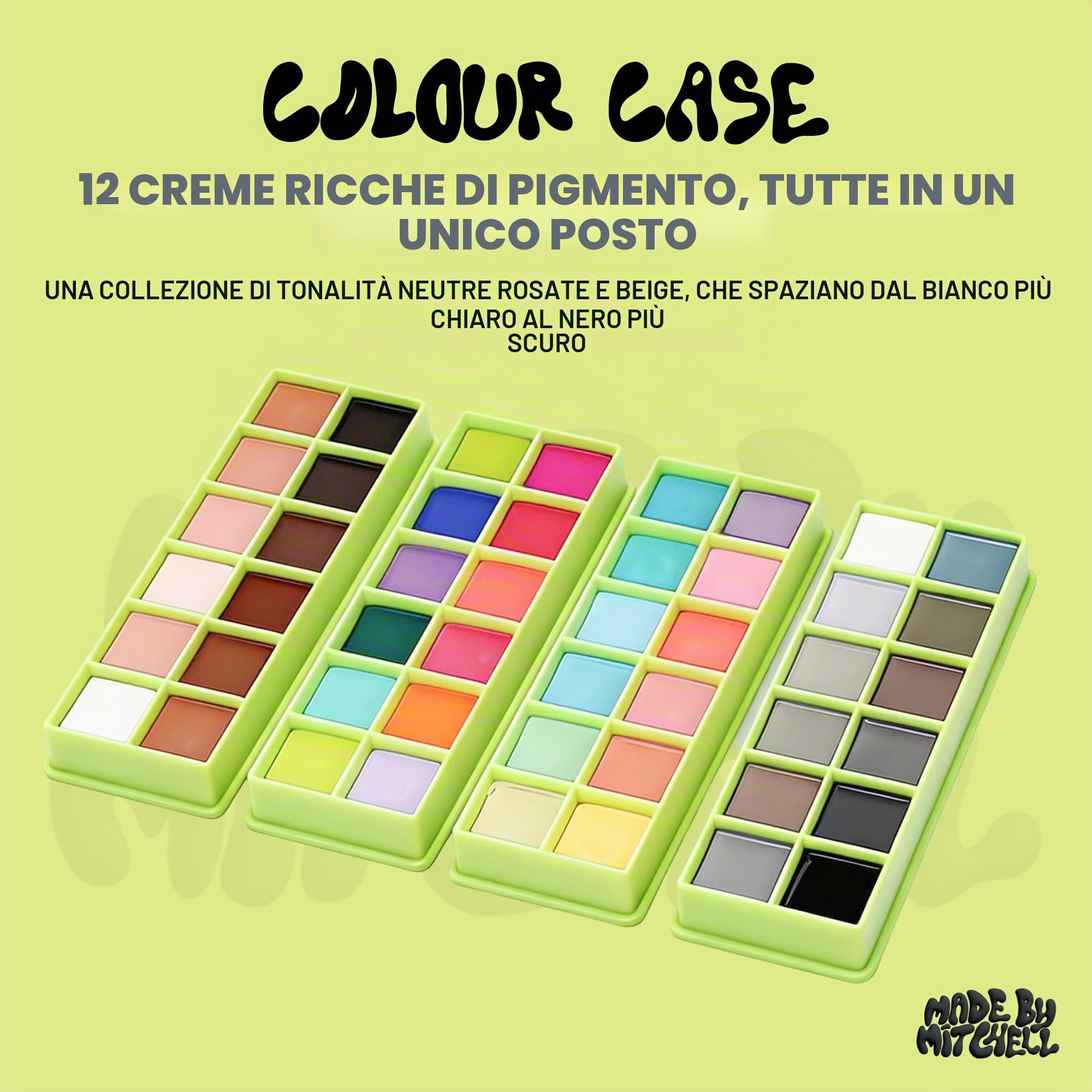 Colour Case - Palette di colori cosmetici e set di pennelli (The Essentials)