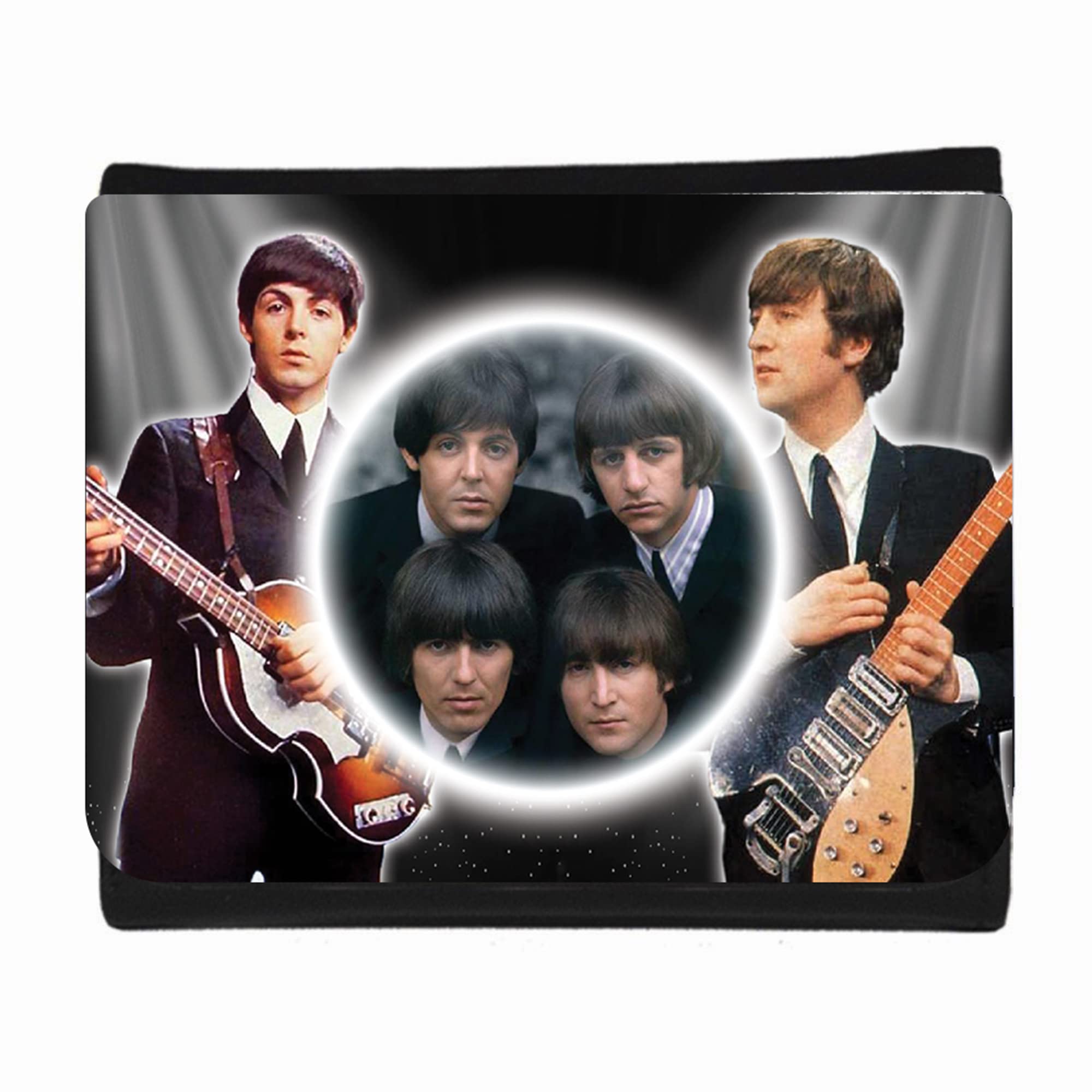 Beatles Music Icon Portefeuille Cadeau FabQuatre, Multicolore, M, Moderne - Les Beatles, Paul McCartney, John Lennon, RIngo Starr, George Harrison Beatles Music Icon Portefeuille Cadeau FabQuatre, Multicolore, M, Moderne