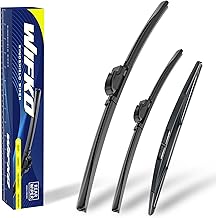 Windscreen Wipers Compatible with Honda Jazz Ⅱ GE 09.2008-2015, Front and Rear Wiper Blades Set, Front Windscreen Wiper and Rear Wiper Set for Windscreen and Rear Wiper