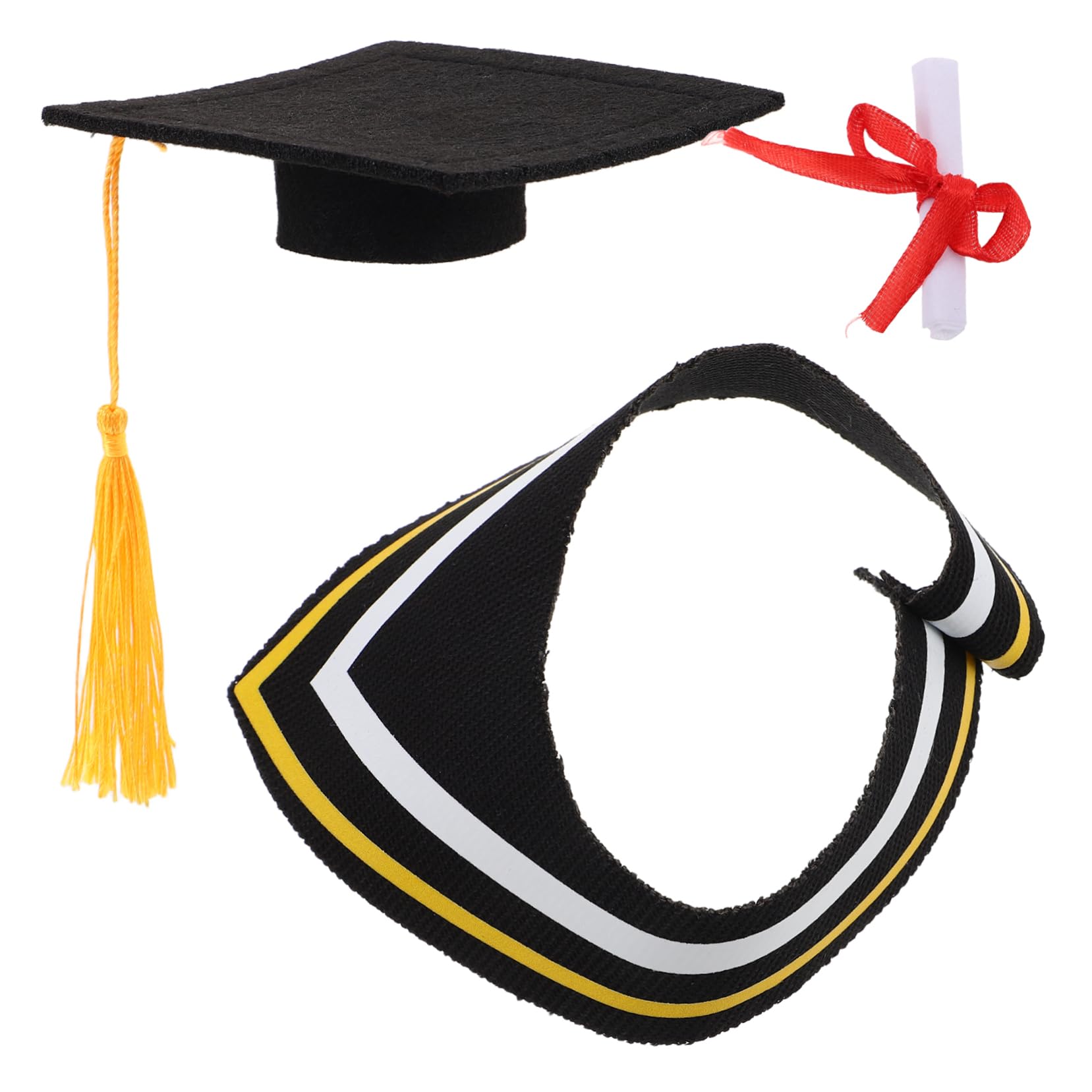 FELTECHELECTR Graduation Bear Outfit Soft Stuffed Animal Cap Gown Set for Bear Dress up