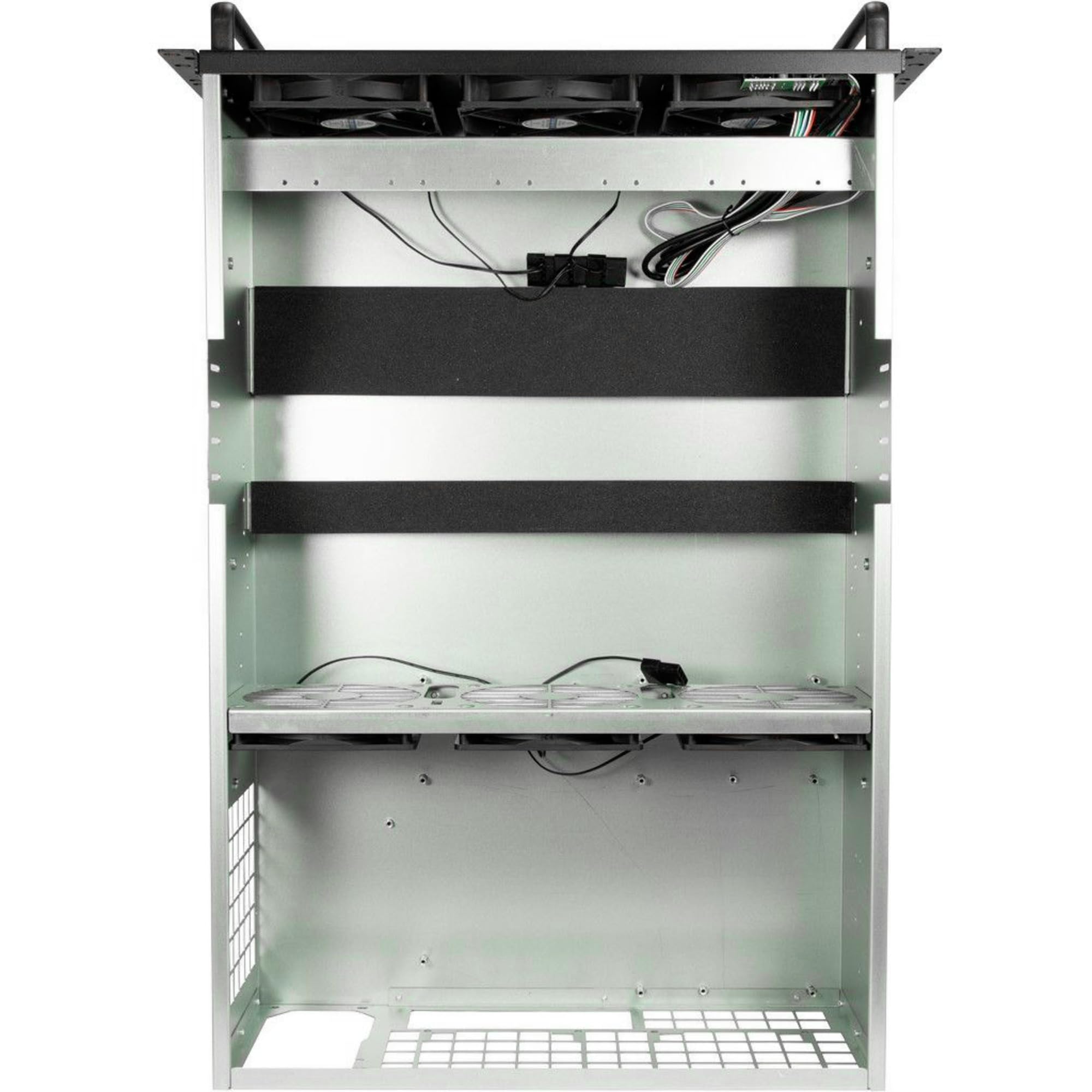InteR-Tech 88887236 Computer Case Supporto Nero, Grigio (inteR-Tech 4w2 Mining Rack - RacK-Mont)