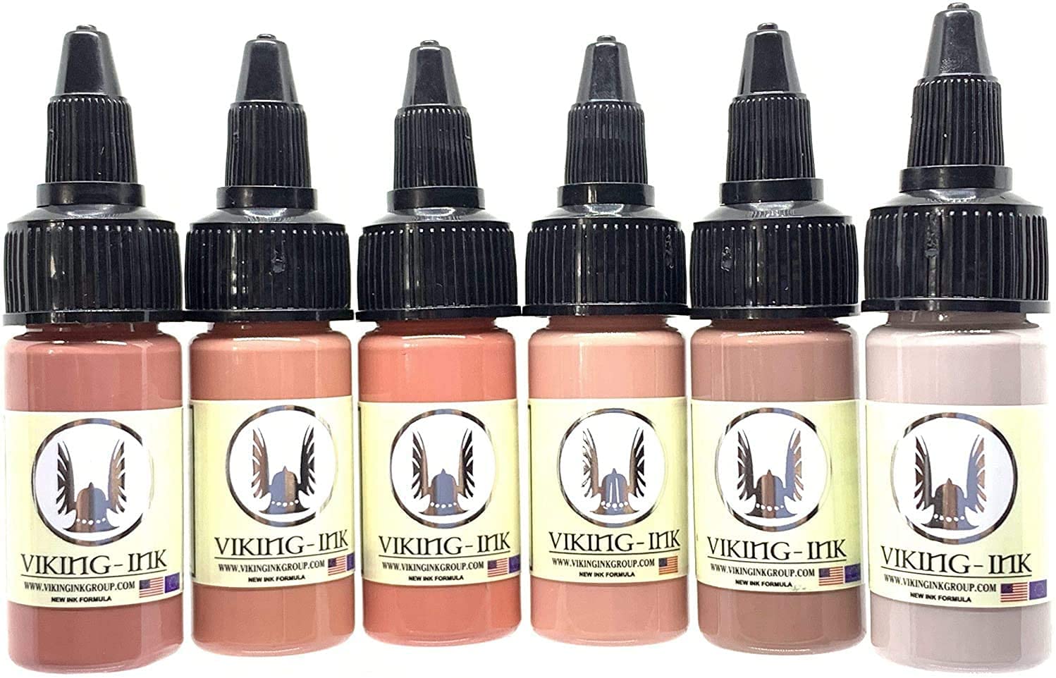 Viking-Ink B&W VIKING INK Tattoo Ink KIT SKIN COLORS (6 units x 1/2 oz)