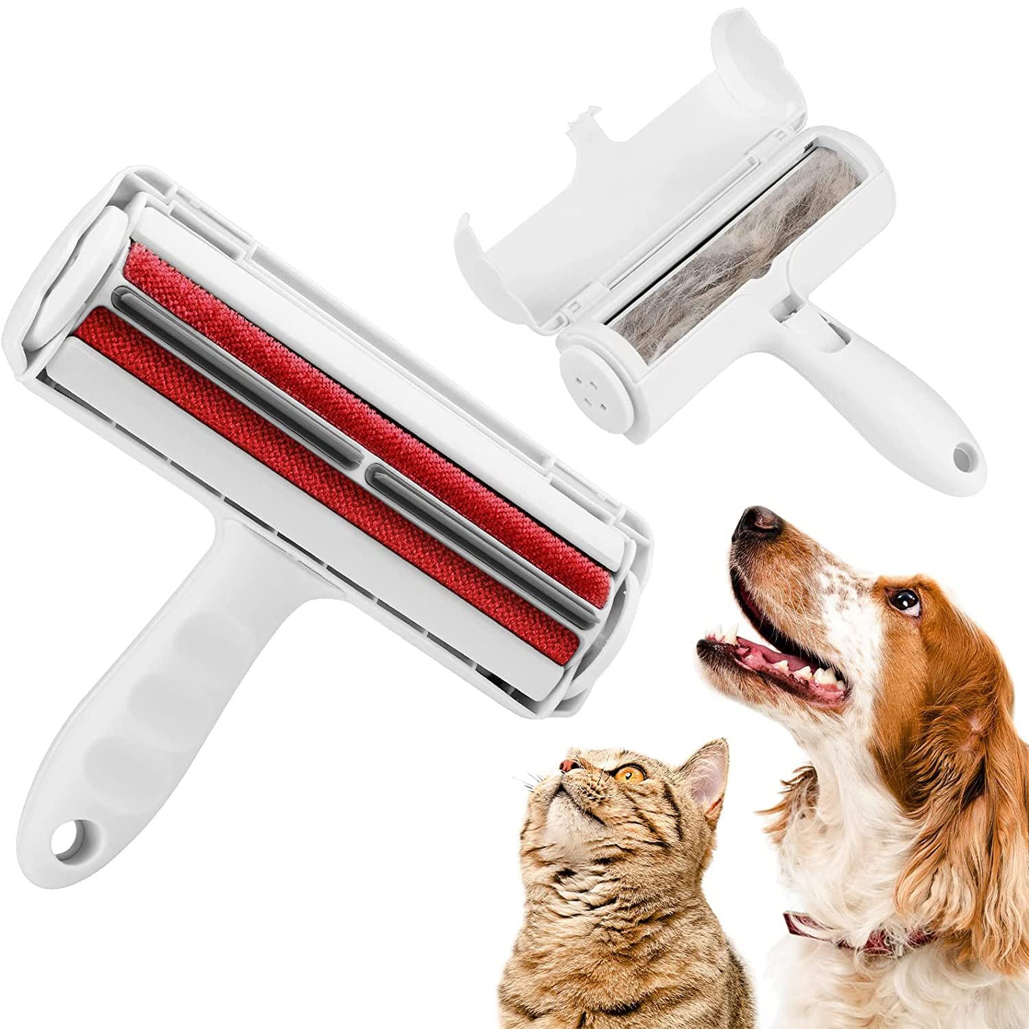 ModerniZed Pet Hair Remover - Reusable Cat and Dog Hair Remover for Furniture, Couch, Carpet, Car Seats or Bedding - Portable, Multi-Surface Lint Roller and Fur Removal Tool Grooming Long Haired