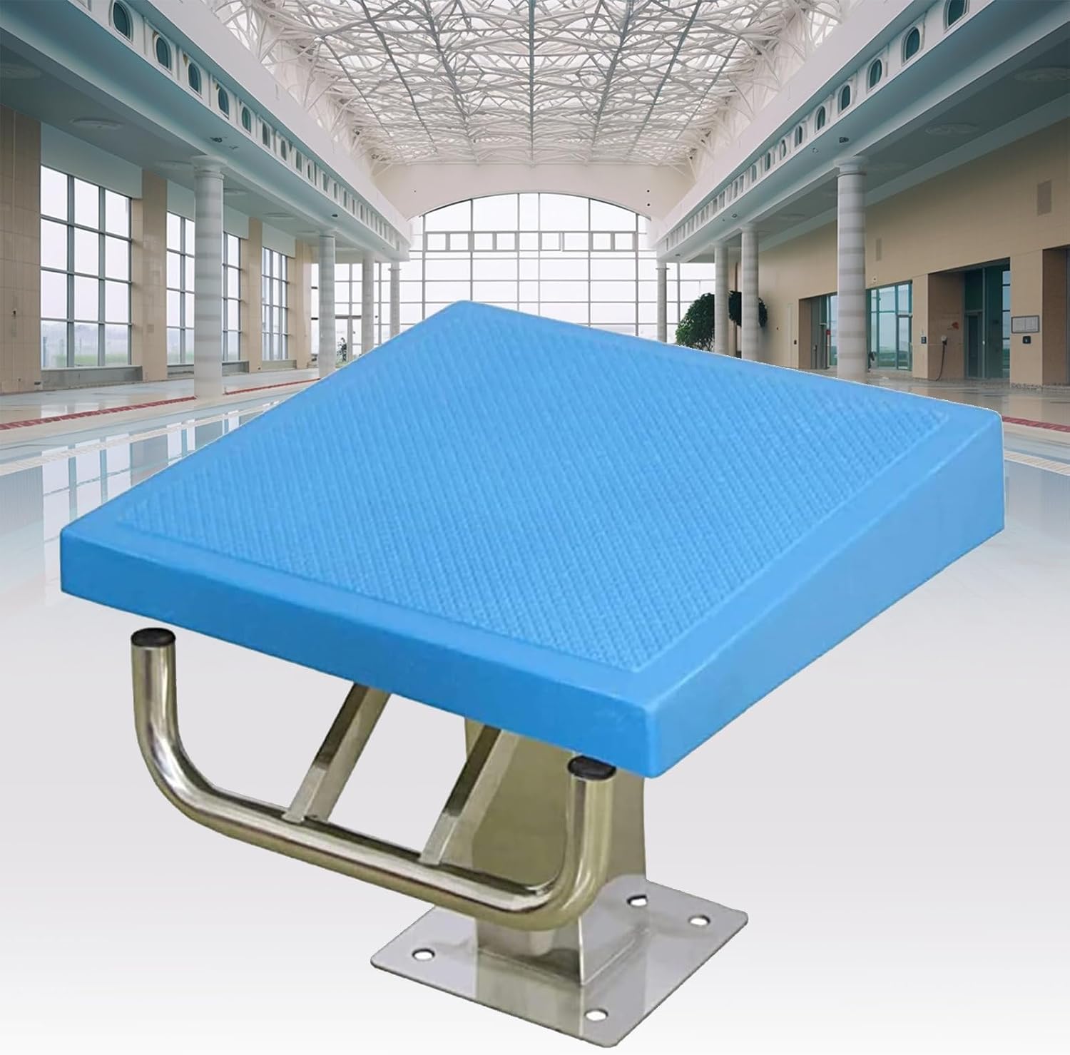Standard Pool Diving Board,Non-Slip Diving Platform Load 220lbs,Anti Slip Surface Inclined at Load Diving Platform Equipment,Suitable for Individual Professional Players,A