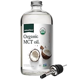 Natural Force Organic MCT Oil - Pure Glass Bottle ..