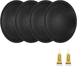 MECCANIXITY 4Pcs Speaker Dust Cap 45mm/1.77" Outer Diameter Dome Paper Cap Subwoofer Coil Cover Caps with Repair Glue for Speaker Decoration Accessory Repair
