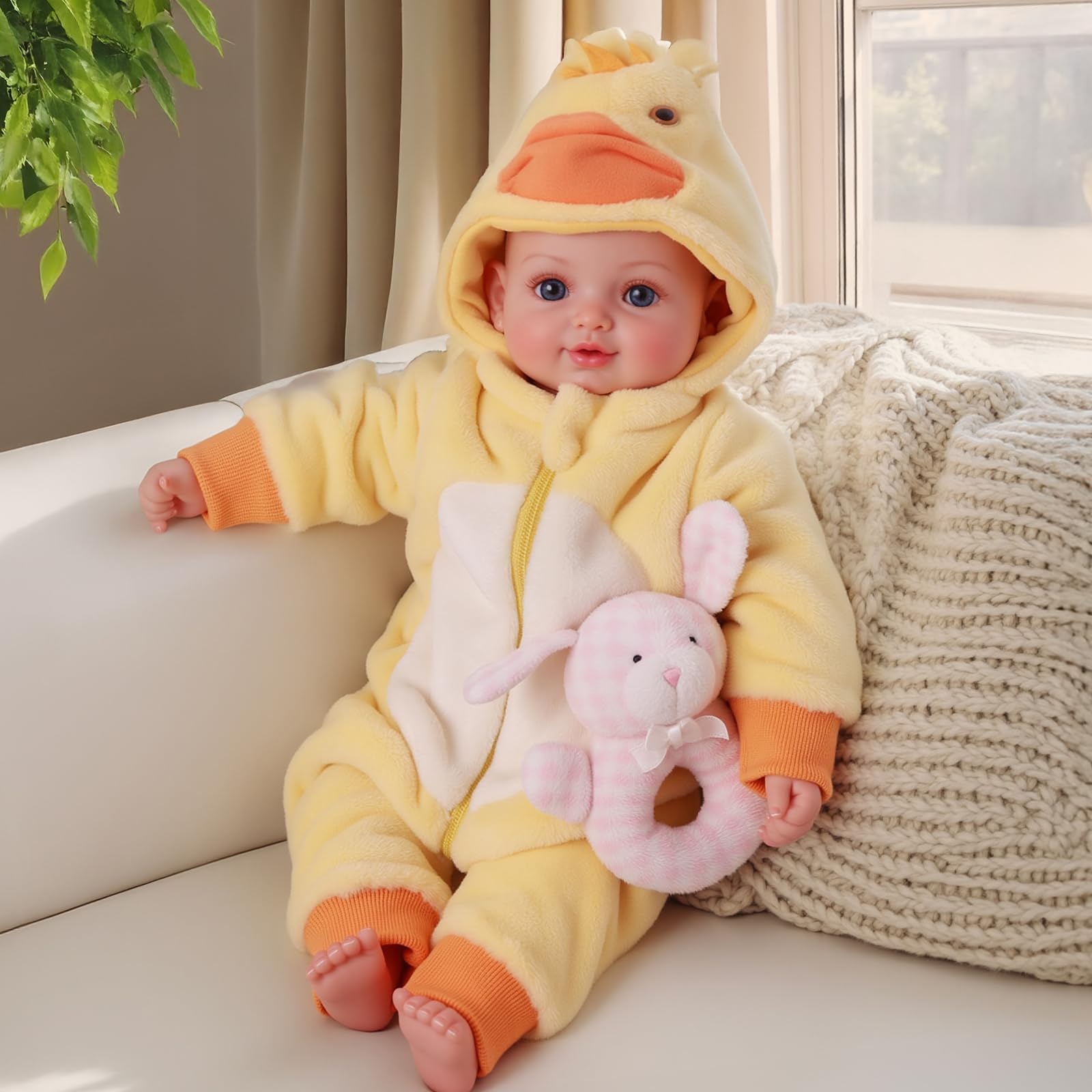 BABESIDE Bambole Bambina 43cm Arti in Vinile Realistici Corpo Morbido