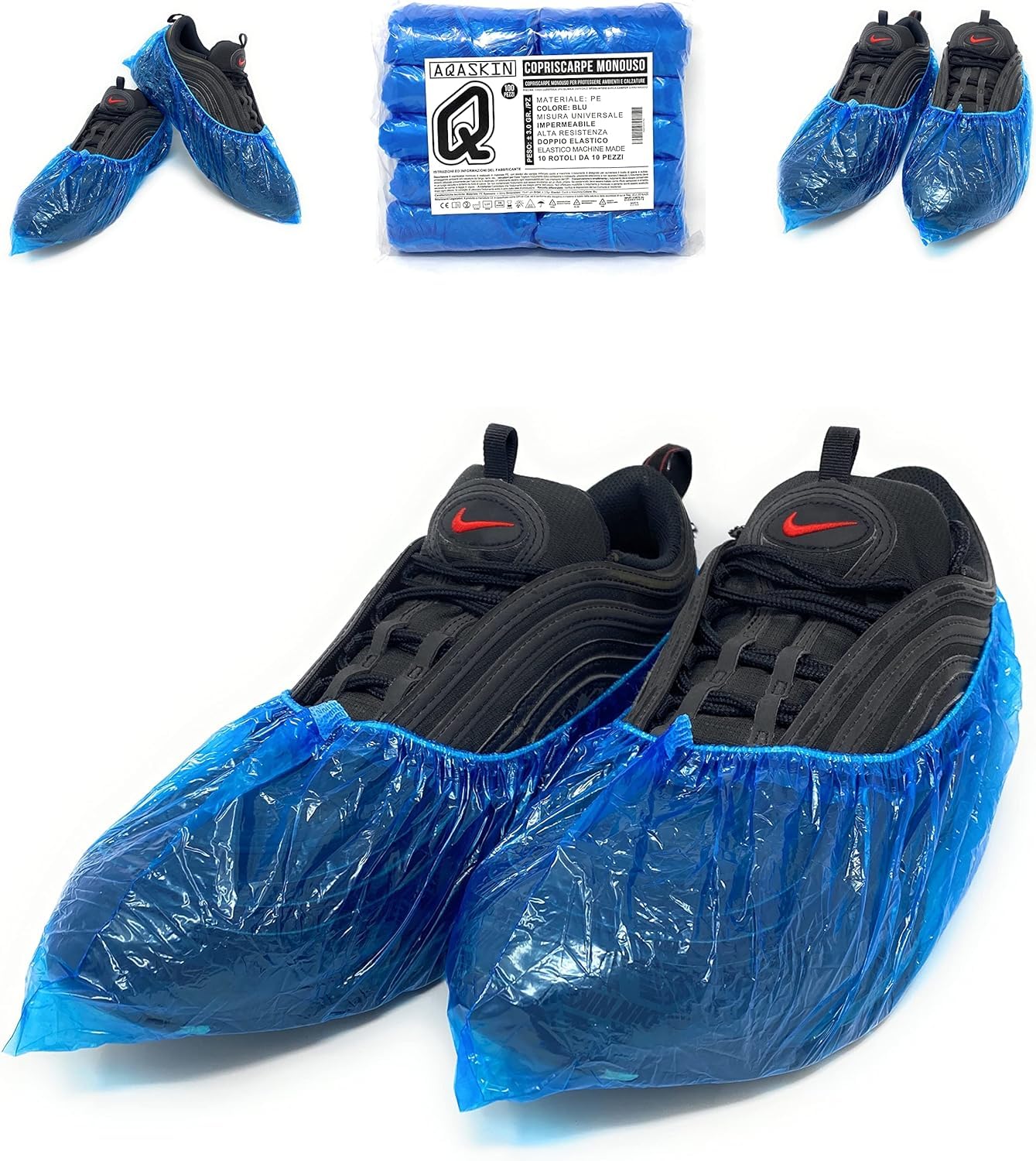 Copriscarpe Monouso, 100 Pezzi Antiscivolo Copriscarpe - Foto 4