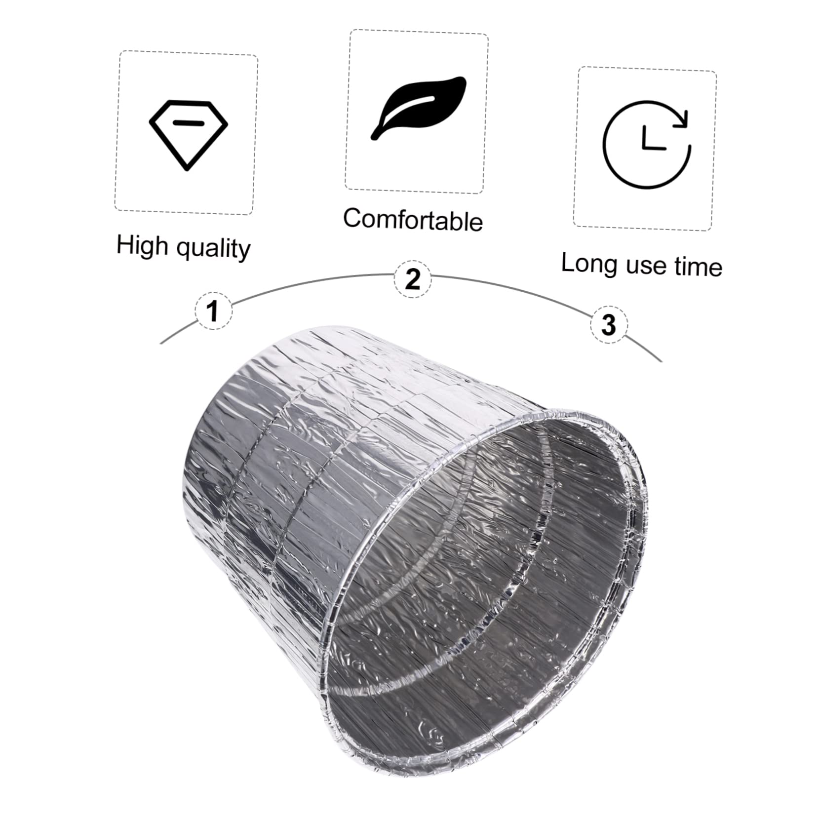 Happyyami BBQ Grill Accessory 12pcs Aluminum Foil Grease Bucket Liner Grease Tray for Gas Grill Replacement Liner for BBQ