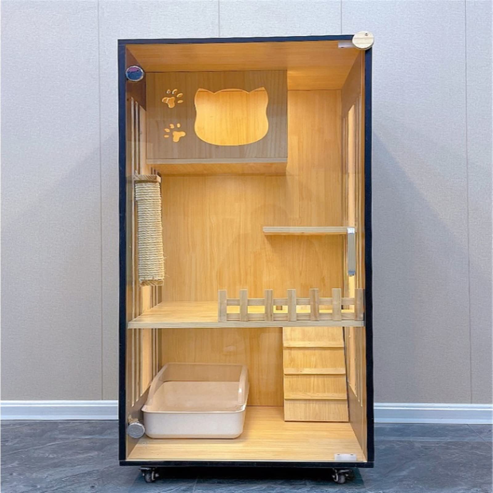 villa per gatti Gabbia for gatti Villa Home for Gabinetto for da interni Cuccia for Per interni