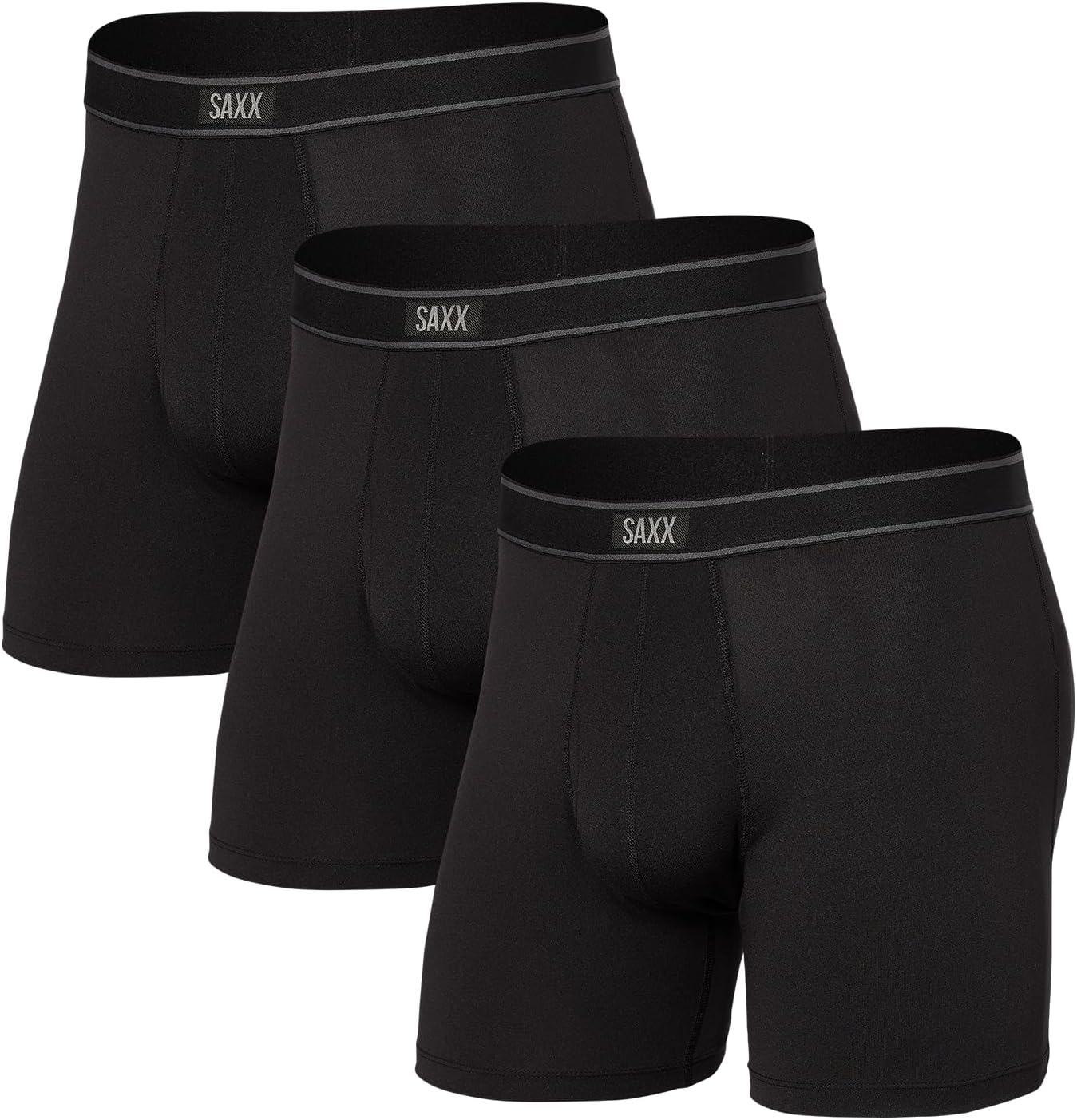 SAXX Underwear Co. Men's Daytripper Comfort Stretch Boxer Brief Fly 3 Pack
