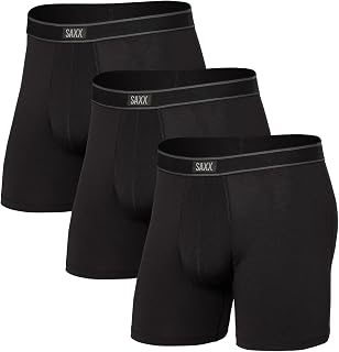 SAXX Underwear Co. Men's Daytripper Relaxed Fit Boxer Brief Fly 3-Pack