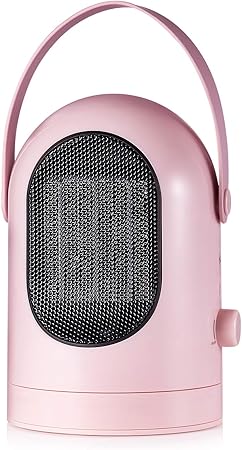 Amazon ファンヒーター 首振り 広い温風範囲 温風ヒーター おしゃれ暖房器具 省エネ 瞬間即暖 卓上 事務所 お風呂 ペット トイレ ピンク Titier 電気ファンヒーター