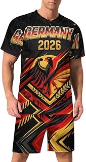 2026 Soccer Cup Men Soccer Jersey Suit Set United States Soccer Fan Jersey Set 2 Piece 4X-Large