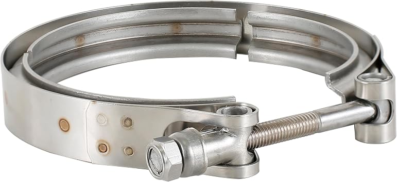2.5 Inch Exhaust V band Clamp for Flange Kits Stainless SteelNo Flanges | Made From 304SS, Easy of Assembly, Quick Release Vband Clamp