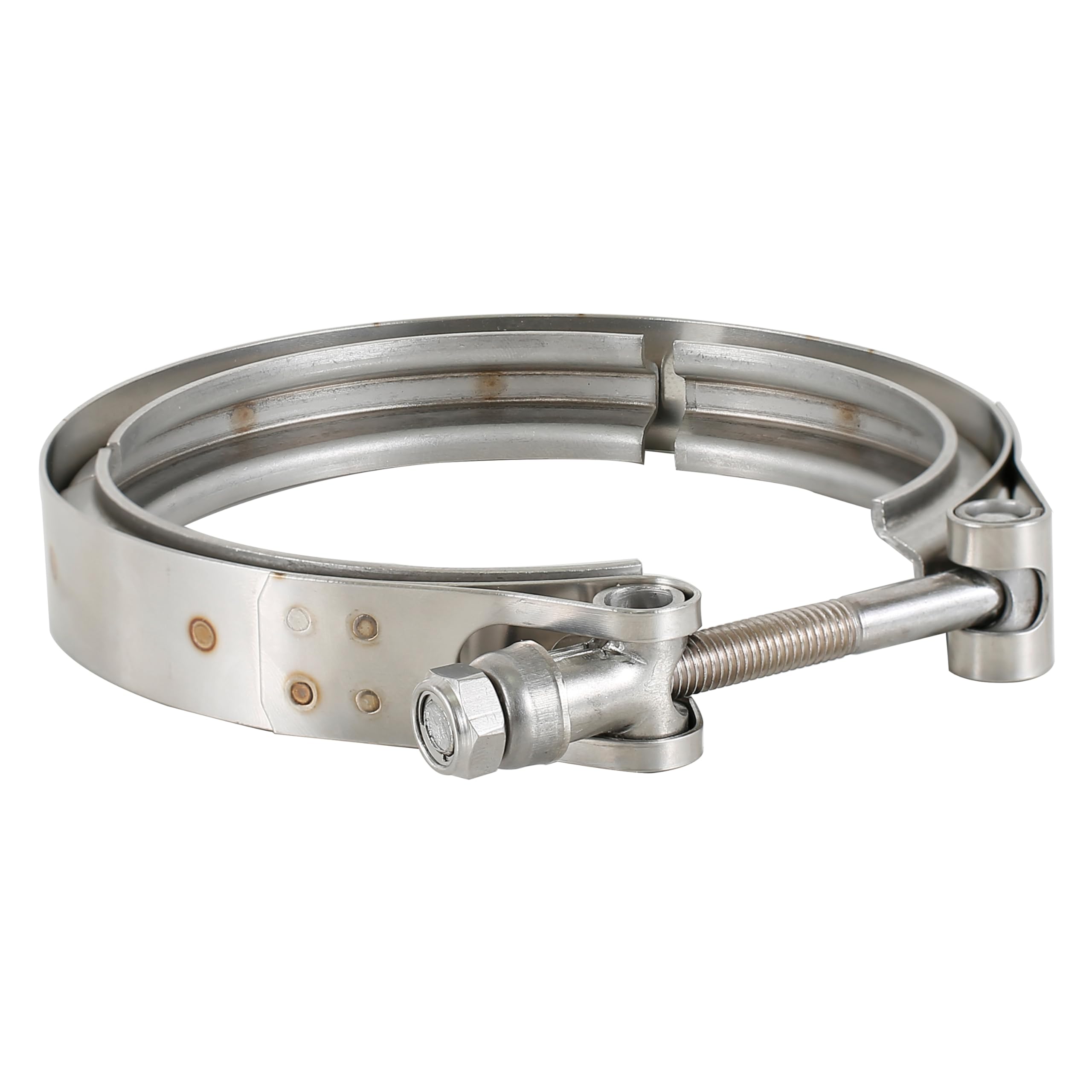 3.5 Inch Exhaust V band Clamp 3-1/2" Stainless Steel V-Clamp for 3.5" OD Flange Kits-image-6