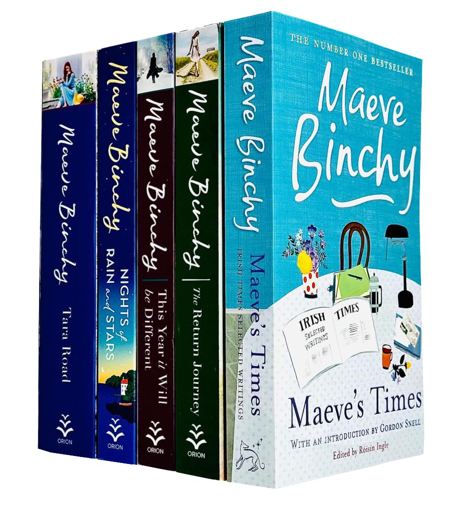 Maeve Binchy 5 Books Collection Set (The Return Journey, Tara Road, Maeve's Times, This Year It Will Be Different, Nights of Rain and Stars)