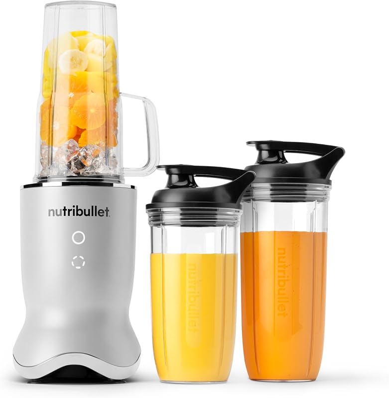 Ultra Personal Blender, 1200W, for Smoothies Shakes & Protein - Quietest Single-Serve Blender with Titanium Coated Blades, 3 BPA-Free Cups (32oz + 24oz), To-Go Lids, Dishwasher Safe