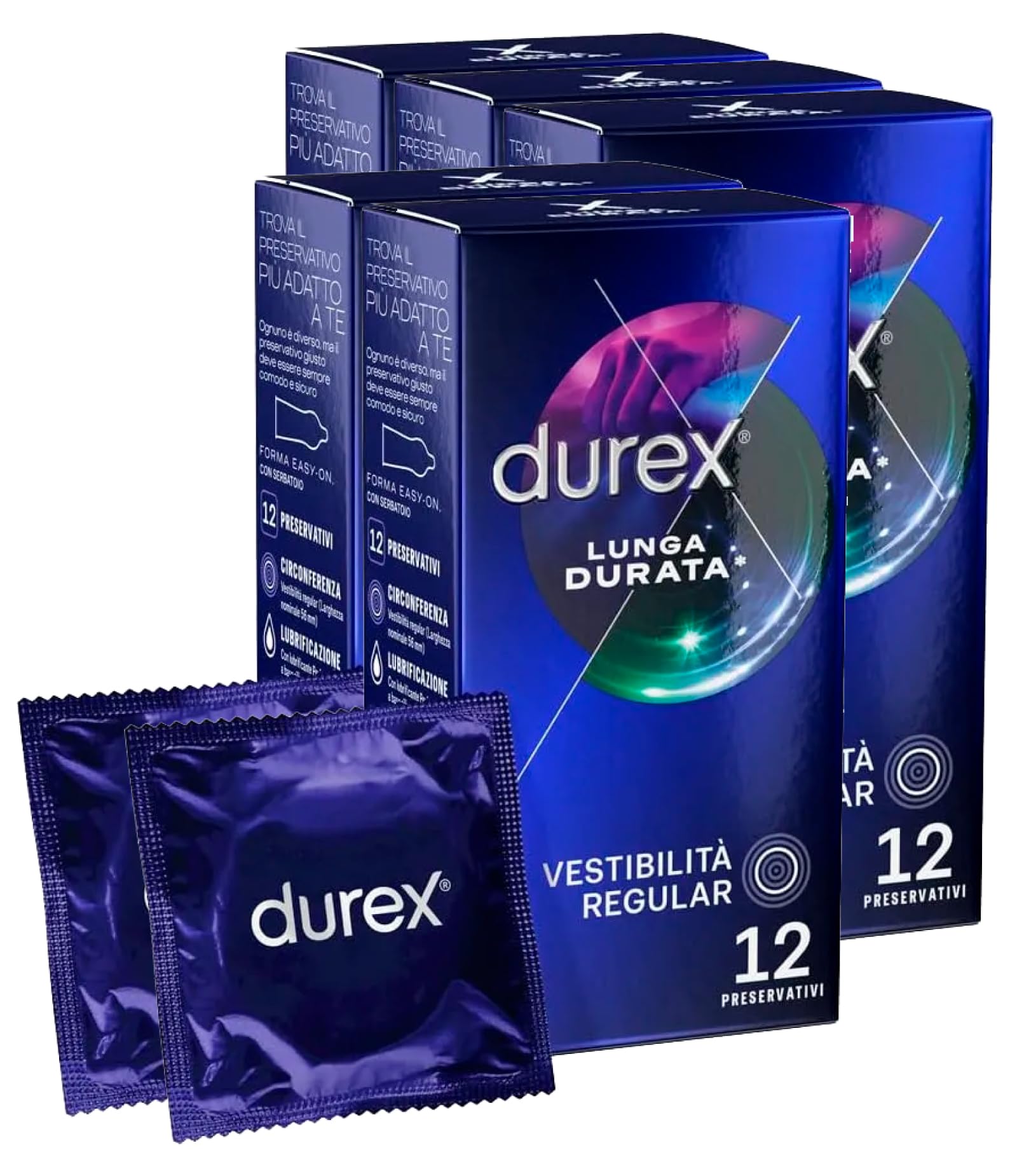 Durex Performa preservativi, Maxi tamaño de 60 piezas