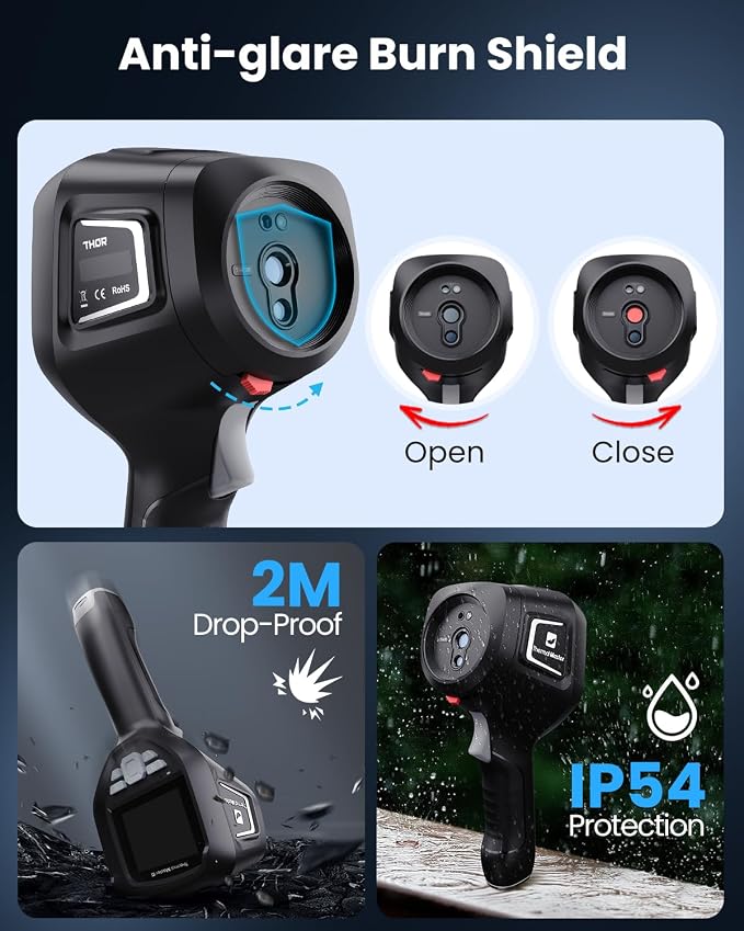 Cámara térmica Thermal Master Thor002 con pantalla IPS 3.5" miniatura 6