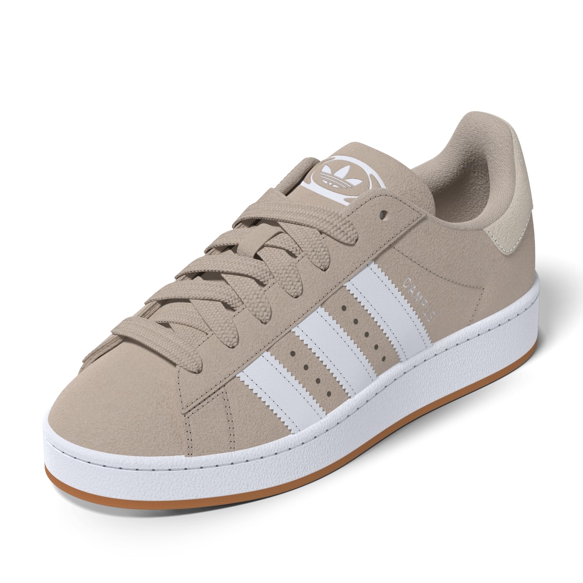 adidas Campus 00 BigKid Shoe, Wonder Beige/Cloud White/Gum, Size 6