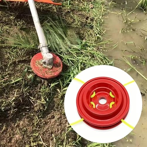 Miniatura 7 de JRSHOME Cabezal de recortadora universal de aluminio, recortadora de hilo con 4 hilos para artesano, para ECHO, para cortador de cepillo Husqvarna,