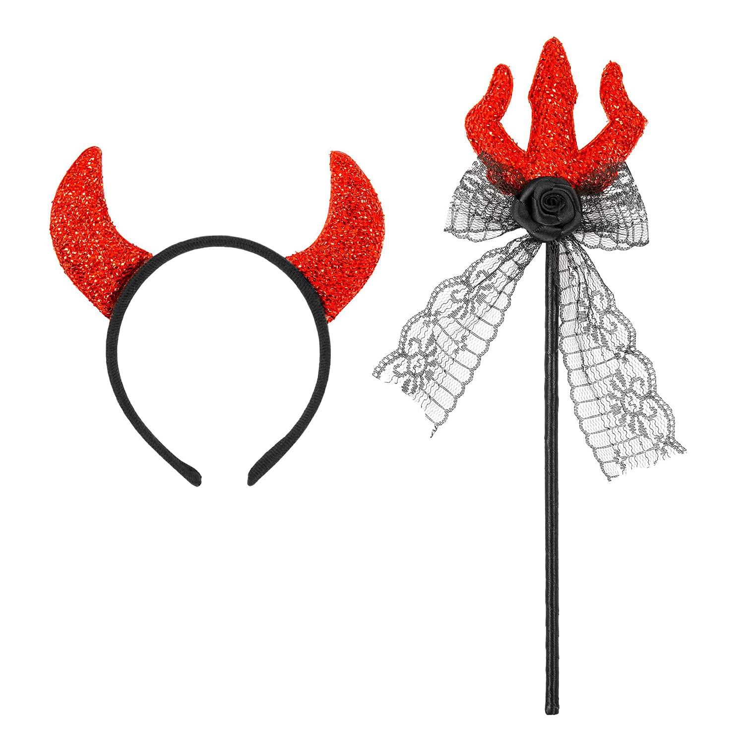 "DEVIL" (horns, pitchfork) -