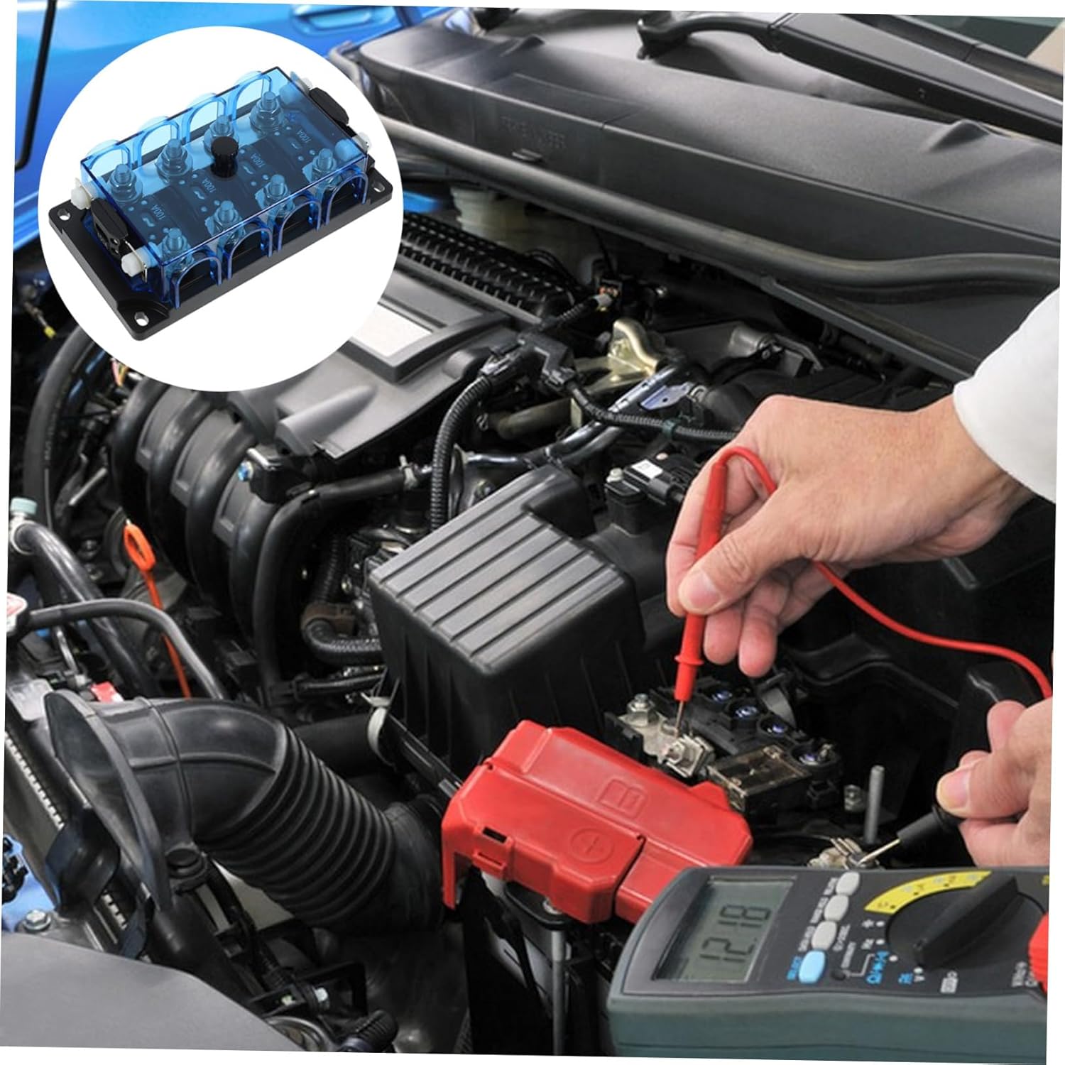Alipis Car Fuse Holder Panel Automotive Slots Includes User-friendly Design for Easy Replacement Cars and Motorcycles