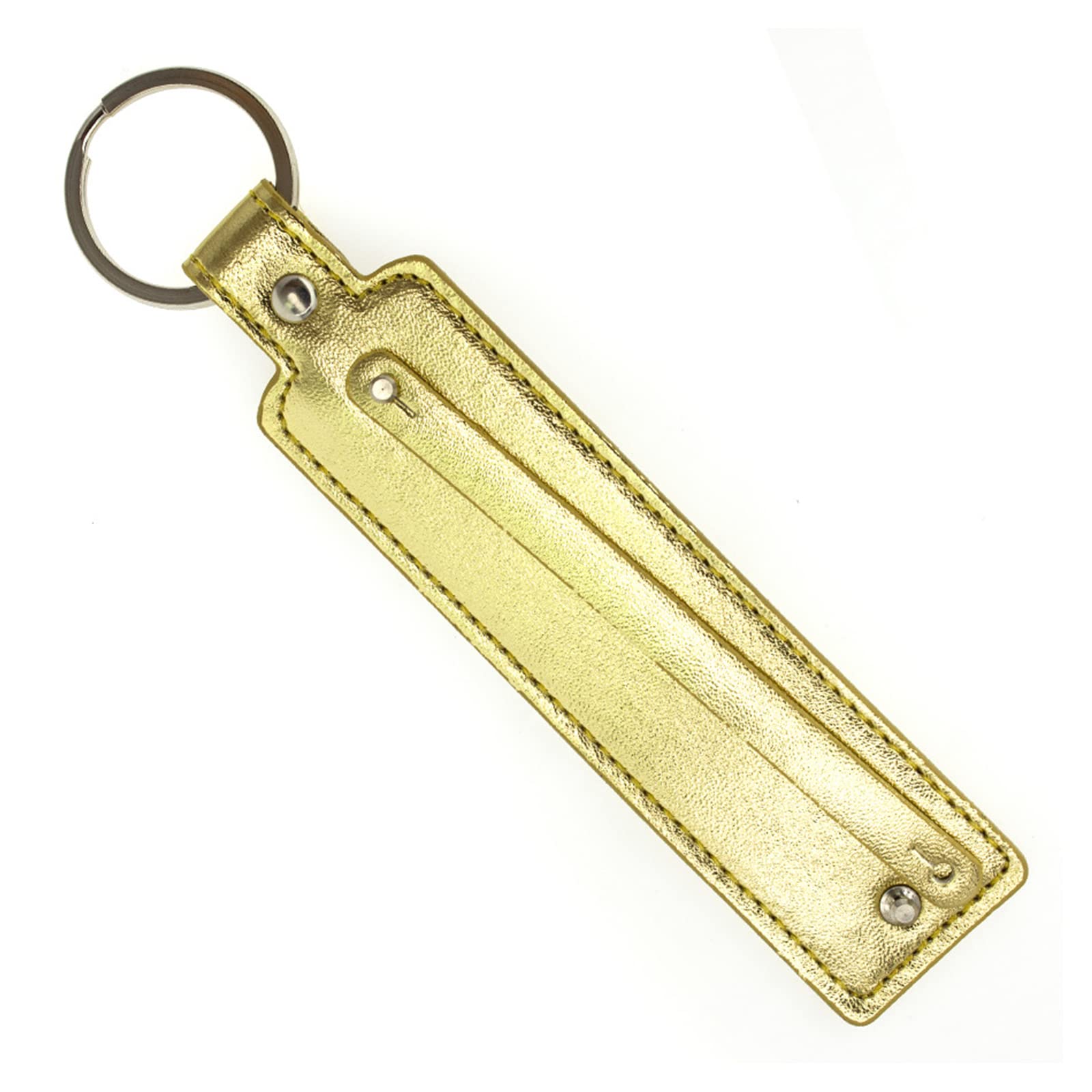Maxtonser PU Leather Round Keychain Bright Colorful PU Leather Keychain Waist Wallet KeyChains Keyholder Single Metal 14 Colors