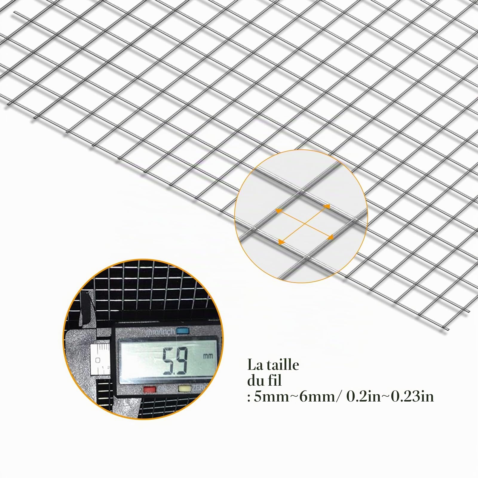 Grillage 5 mm Petite Maille (20cm x 600cm) | Grillage Anti-Rongeurs | bande de grillage 20 cm de hauteur