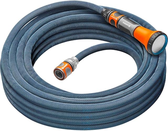 Gardena Gardena Liano Xtreme 1/2 Zoll, 15m Set: Extrem robuster Gartenschlauch aus Textilgewebe, mit PVC-Innenschlauch, leichtgewichtig, wetterbeständig (18465-20) — Schläuche