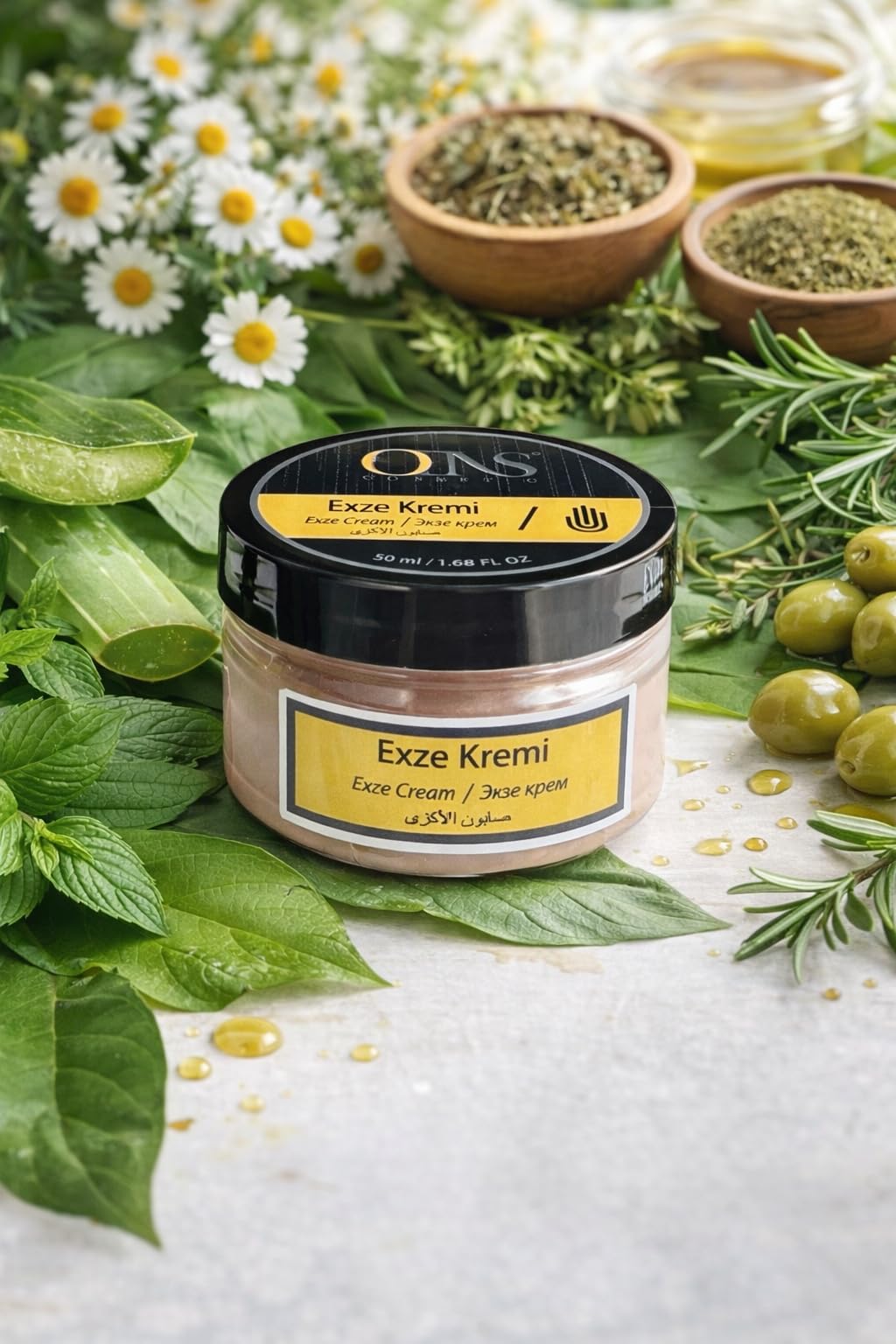 Exze Kremi, Egzama Tedavi Edici Krem, Doğal İçerikli, Kaşıntı Azaltıcı, Cilt Onarıcı, 50ml