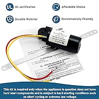 Vista 5 de AMI PARTS - Kit de arranque duro para aire acondicionado 8333A9021, compatible con kit de condensador de arranque duro Coleman 8333a9021 PKG