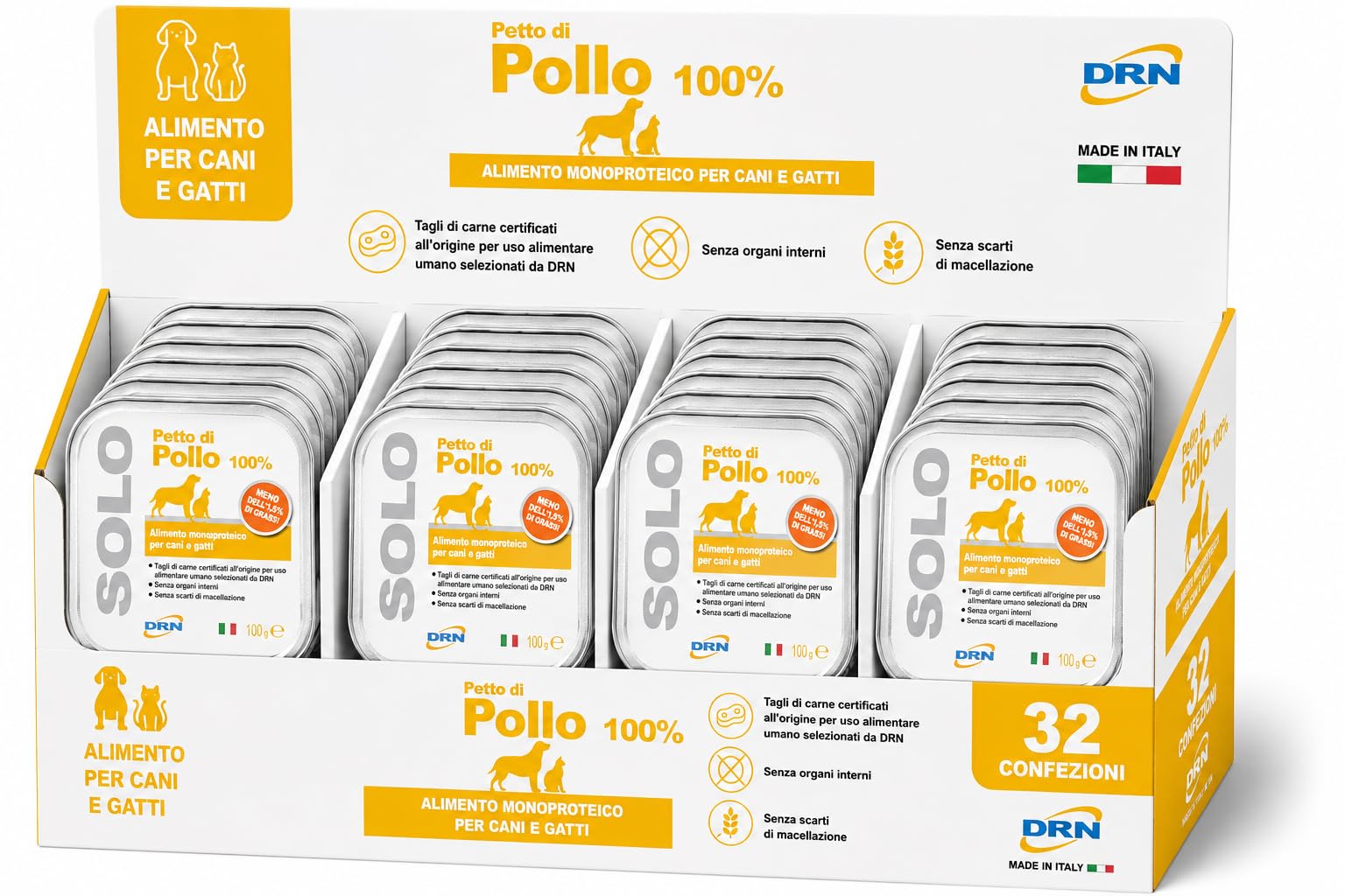 DRN SOLO PETTO DI POLLO 100 gr - confezione da 32