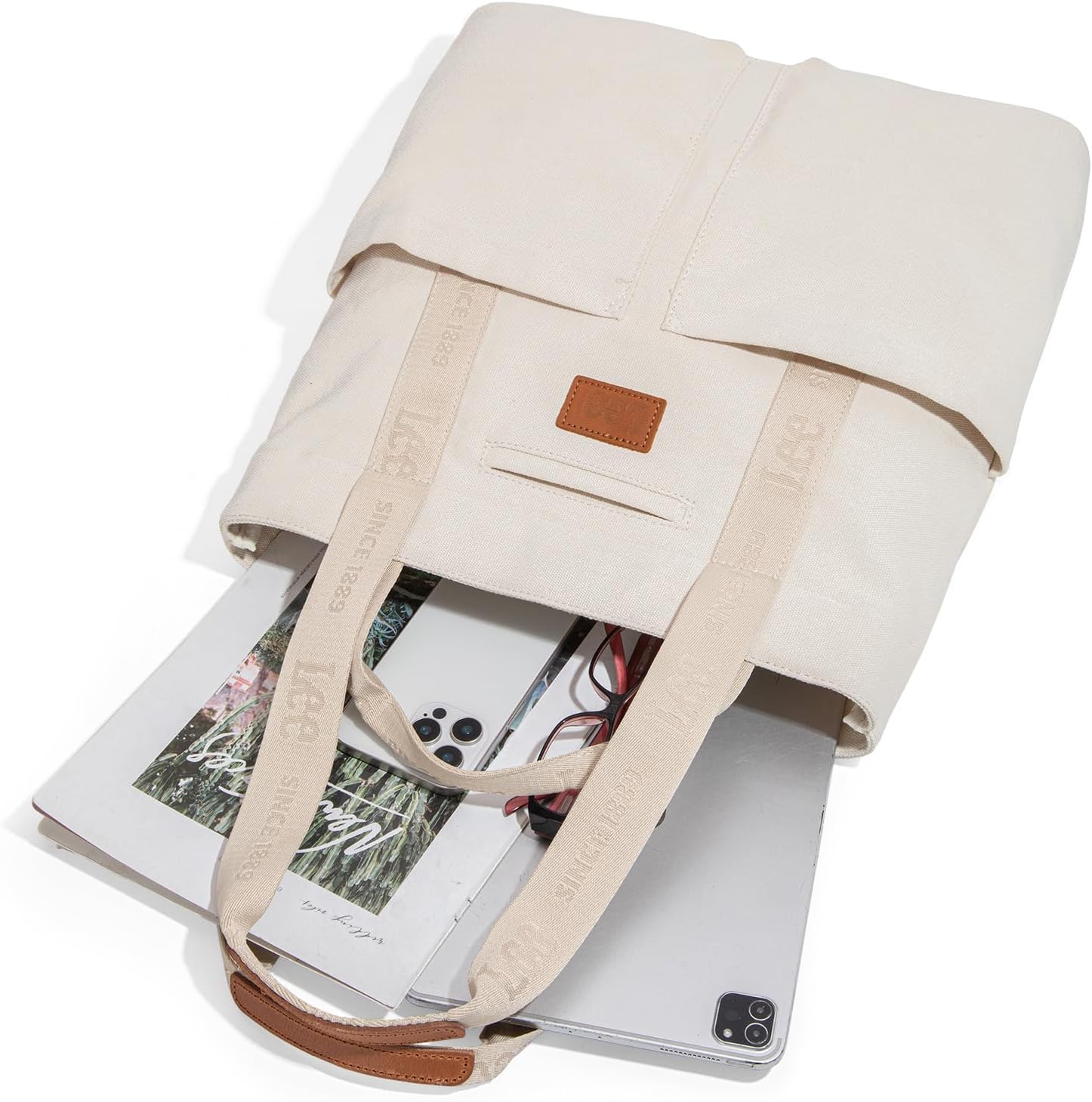 Montana West x Lee Canvas Tote Bag for Women with 2 Front Pockets Top-Handle Handbag & Shoulder Bag - Image 4