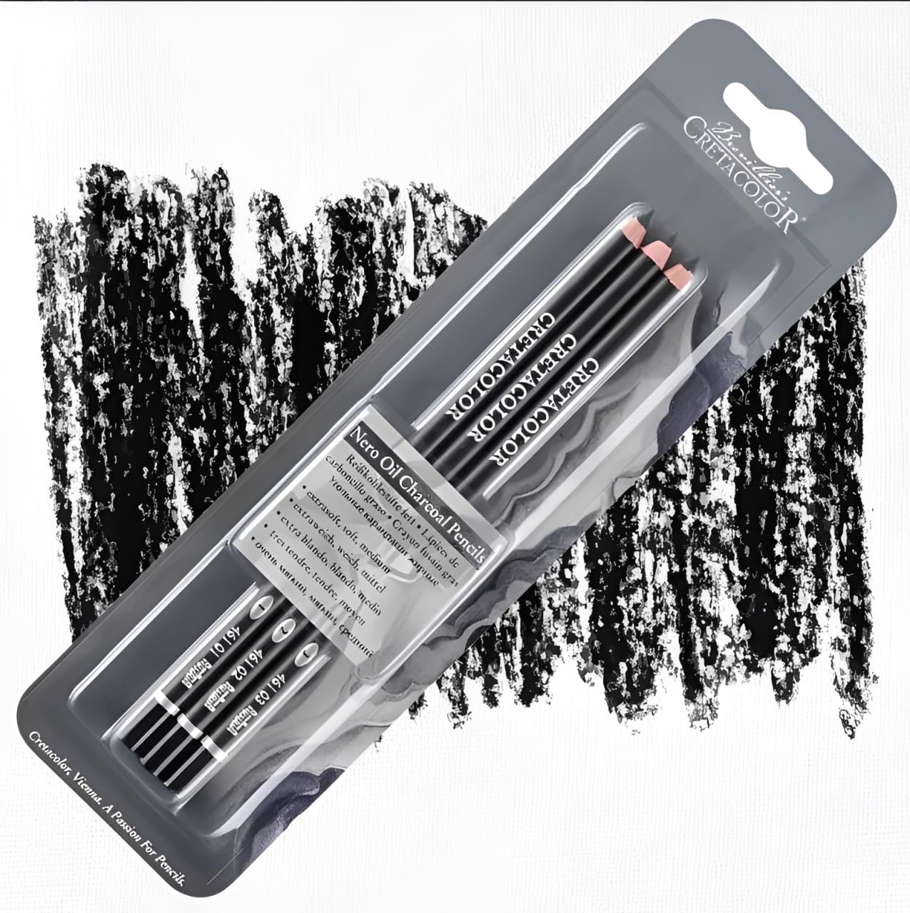 Cretacolor Nero Oil Charcoal 3-Pencil Set