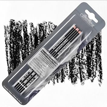 Cretacolor Nero Oil Charcoal 3-Pencil Set