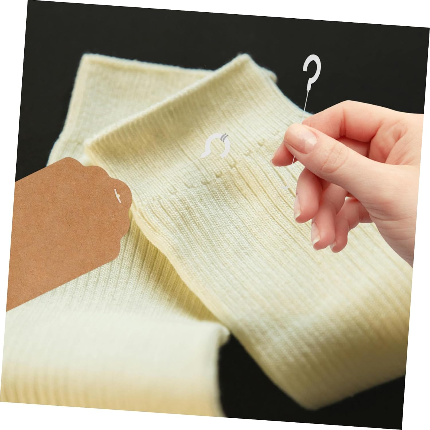 KALLORY 5000pcs Efficient Tagging Fasteners Clothing Tag Barbs Label Holder for Price Tags