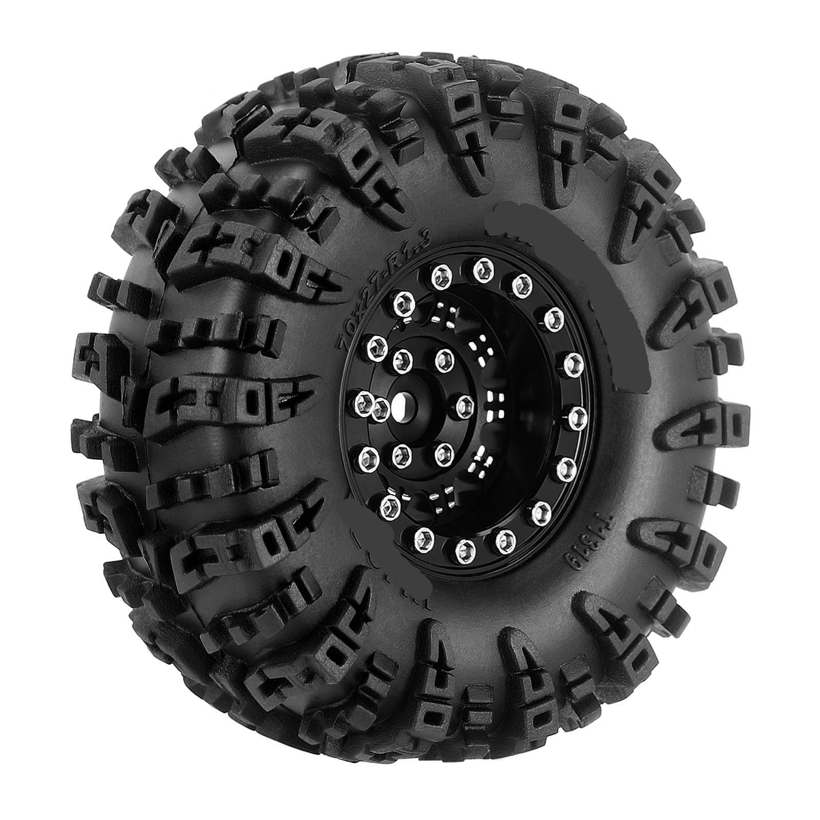 70 x 27 mm S5 Mud Terrain 1,3" Rad-Reifensatz for 1/18 und 1/24 RC Crawler