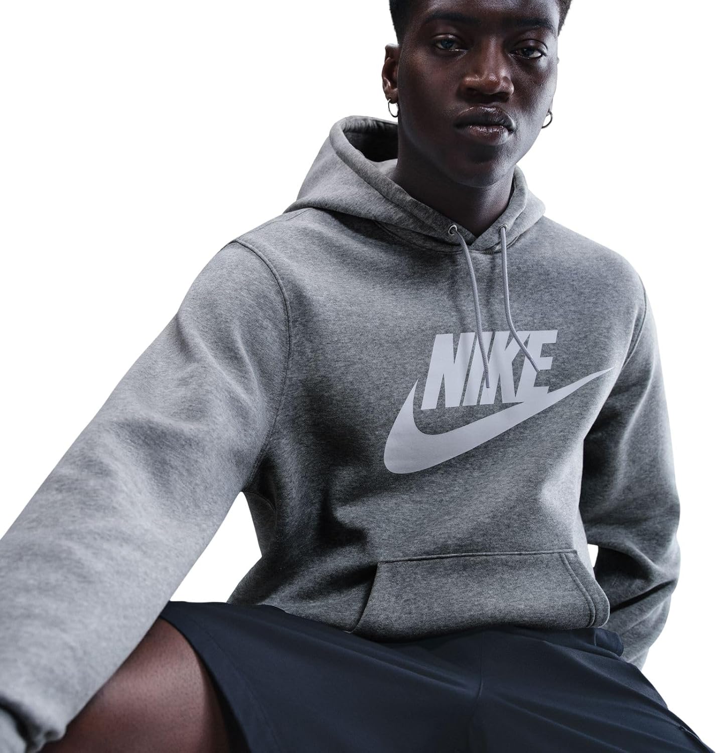 Nike mens Club Pull-over Fleece Hoodie - Image 5