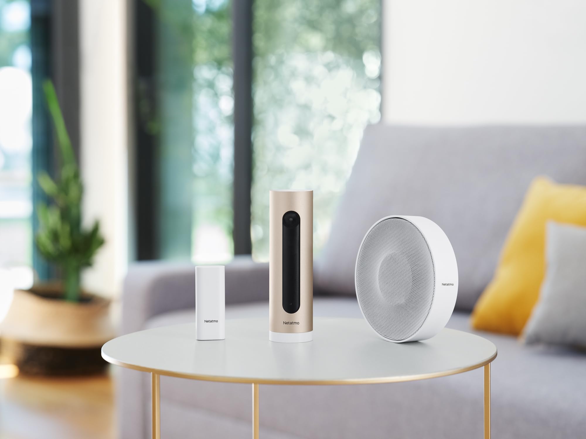 Netatmo Sistema di allarme video intelligente completo, telecamera WiFi da interno + sirena wireless 110 DB + 3 rilevatori di apertura per porte e finestre, NBU-ICSS-EU