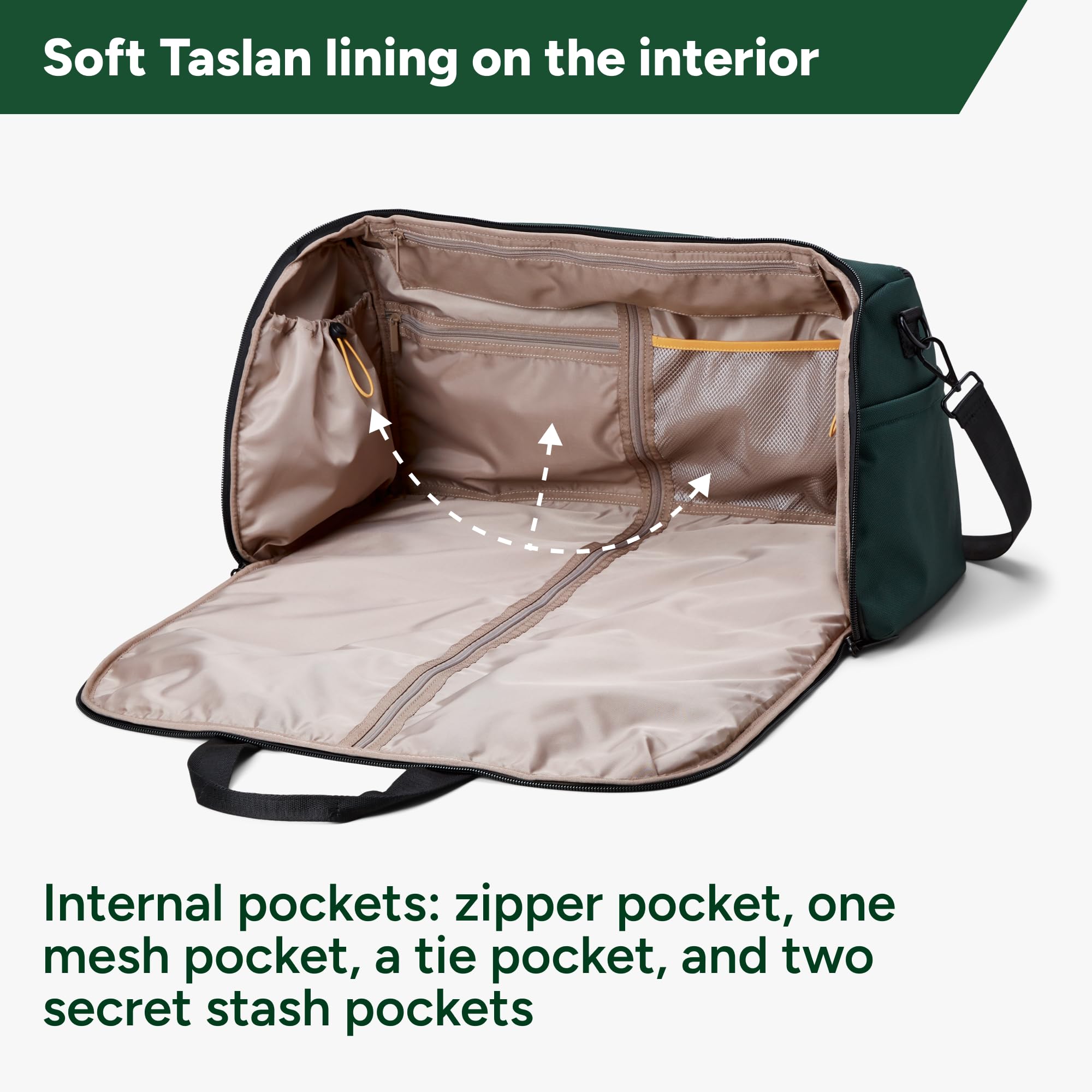 Halfday 2-in-1 Convertible Garment Duffel Bag 45L - Dettaglio