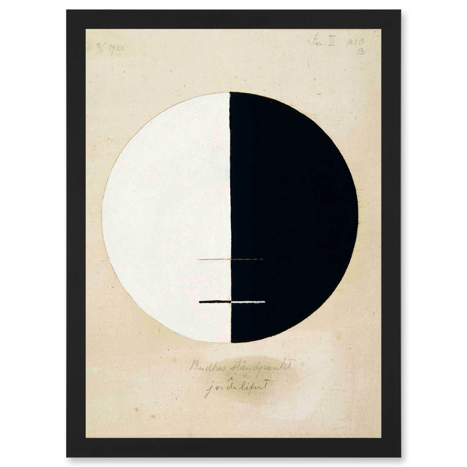 Artery8 Painting Hilma Af Klint 1920 Buddhas Standpoint Earthly Life Abstract Wall Art PrintA4 Size from B&Q