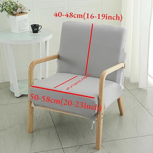 Miniatura 2 de Funda elástica para silla moderna de mediados de siglo, funda para silla de acento sólido, sillón individual de tela para sala de estar, dormitorio,