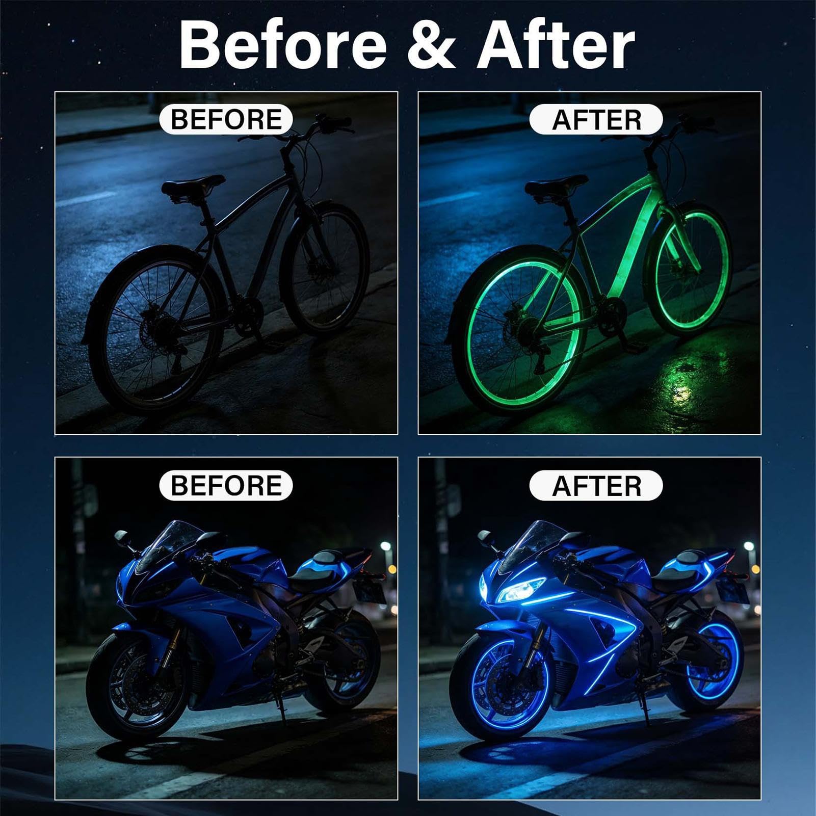 Reflective Spray Paint - Bike Fluorescent Marking Spray - Bicycle Luminous Marking Paint - for Camping Hiking Travel Outdoor Commuting Dirt Mountain — view 5